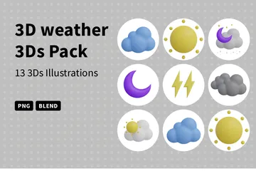 Wetter 3D Icon Pack