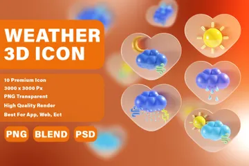 Wetter mit Liebe 3D Icon Pack