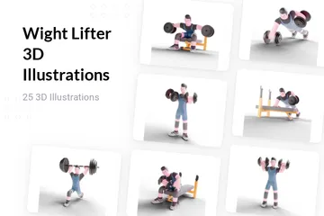 Wight Lifter 3D Illustration Pack