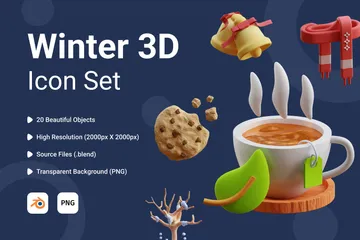 Winter 3D Icon Pack