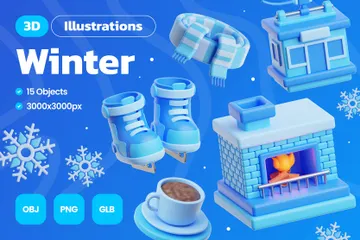 Winter 3D Icon Pack