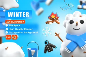 Winter 3D Icon Pack