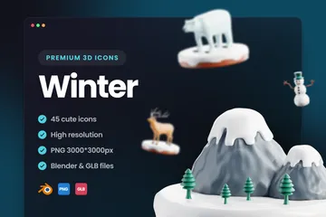 겨울 3D Icon 팩