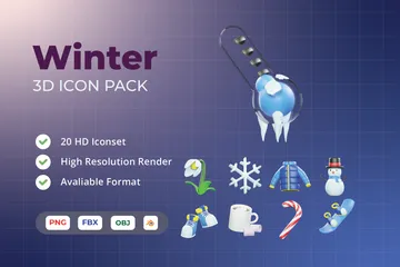 WINTER 3D Icon Pack