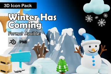 Winter Has Coming 3D Icon Pack