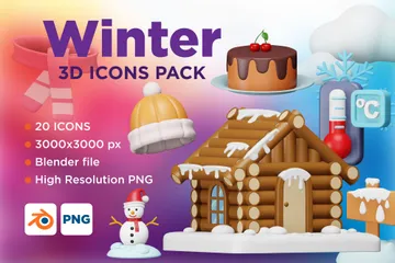 Winter Vol-2 3D Icon Pack