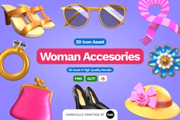 Woman Accessories Vol2 3D Icon Pack