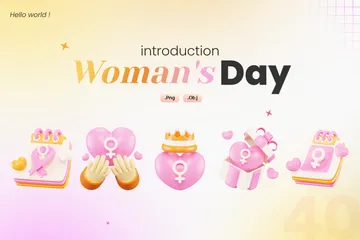 Women's Day 3D Icon Pack