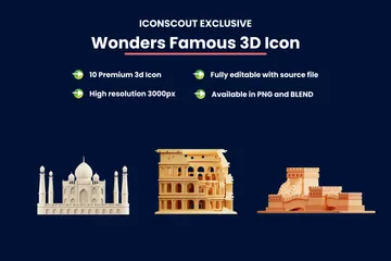 Wonders Famous 3D Illustration Pack