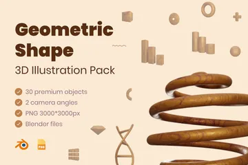 Geometric Shape 3D Illustration Pack