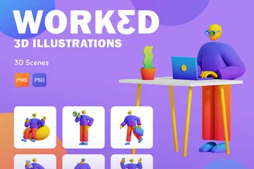 WORK 3D Illustration Pack