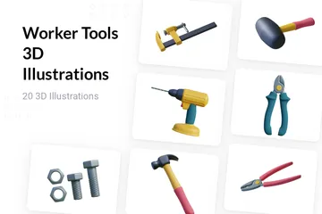 Worker Tools 3D Illustration Pack