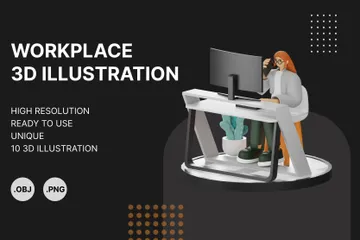 Working 3D Illustration Pack