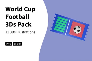 World Cup Football 3D Icon Pack
