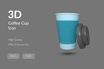 Xícara de café Pacote de Icon 3D