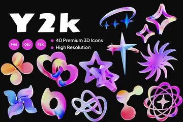 Y2K 3D Icon Pack