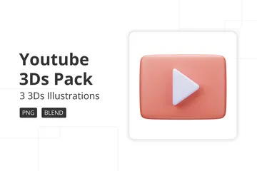 Youtube 3D Icon Pack