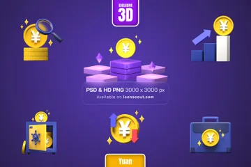 Yuan Coin 3D Illustration Pack