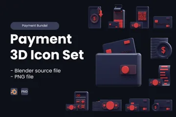 Zahlung 3D Icon Pack
