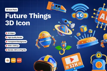 Zukünftige Dinge 3D Icon Pack
