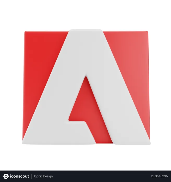 Free Adobe Logo 3D Logo