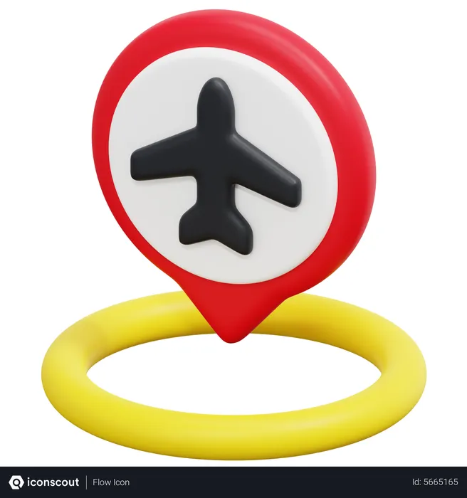 Free Airport Location  3D Icon