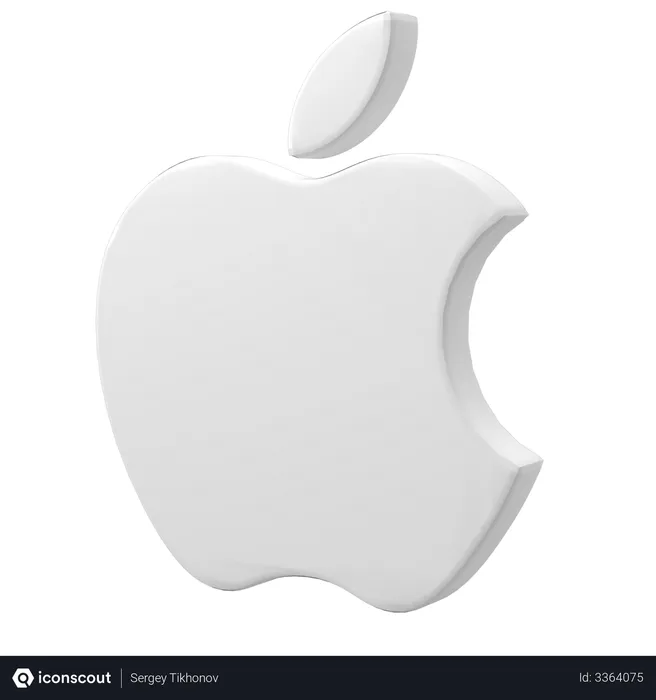 Free Apple Logo  3D Illustration