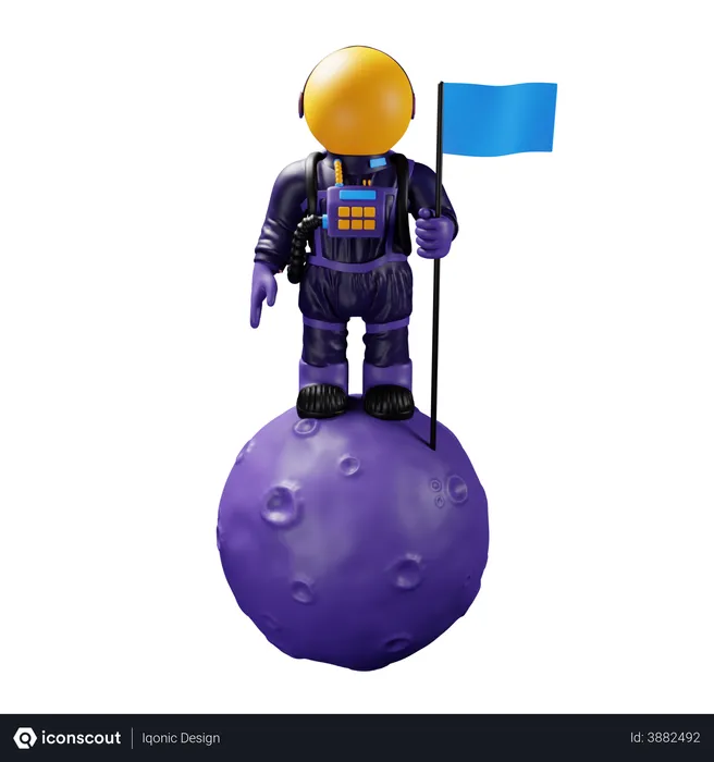 Free Astronaut  3D Illustration