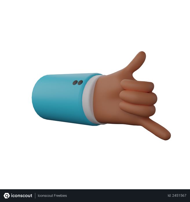 pic Call Me Hand Signal free call me hand gesture 3d download