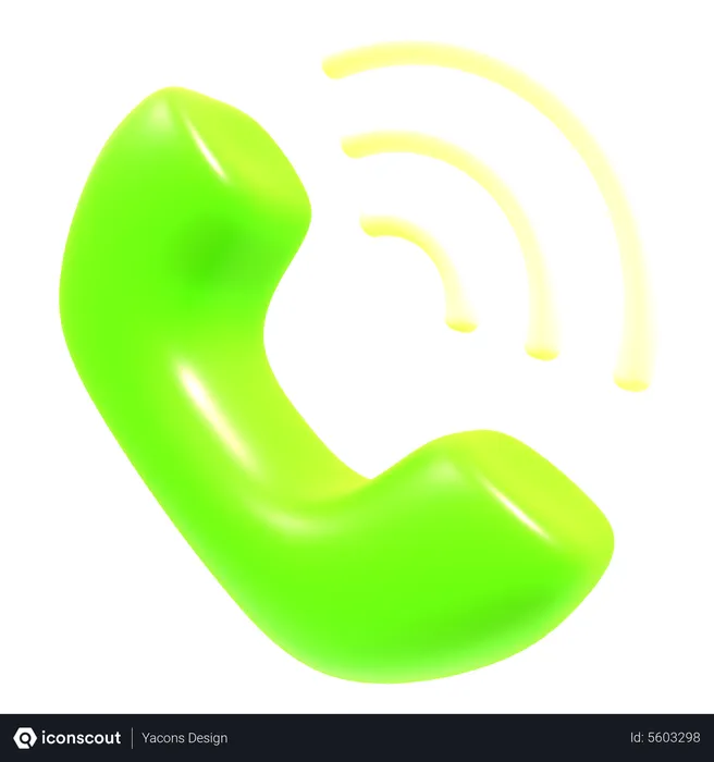 Free Call Ringing  3D Icon