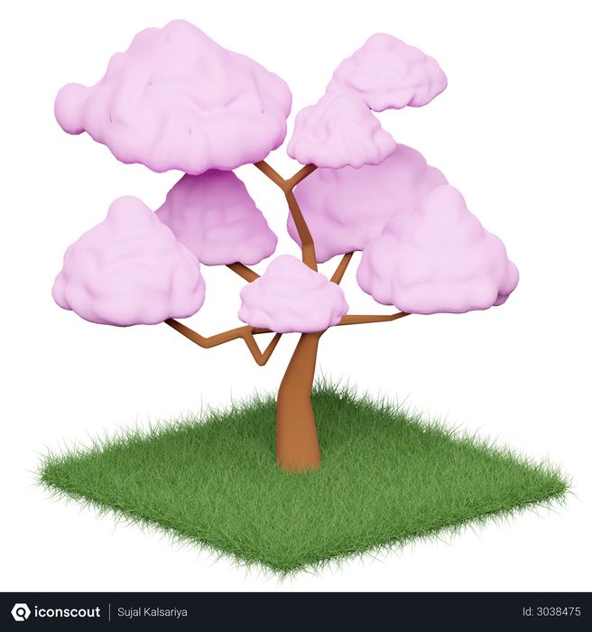 Cherry Blossom tree 3D Illustration