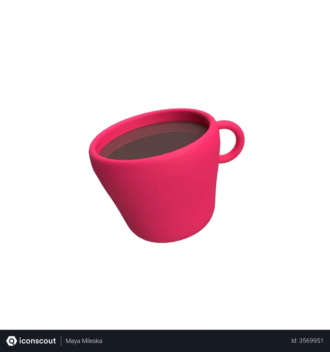 Free Coffee Cup  3D Illustration