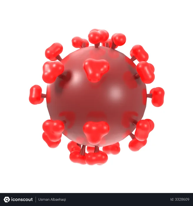 Free Coronavirus  3D Illustration