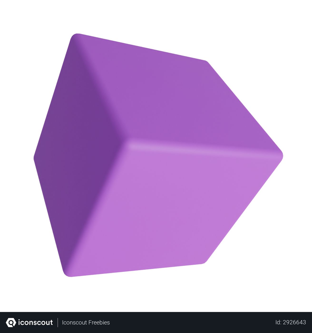 Free Cube 3D Illustration download in PNG, OBJ or Blend format
