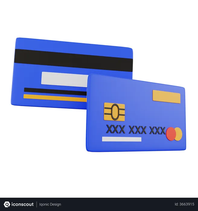 Free Debit Card  3D Illustration