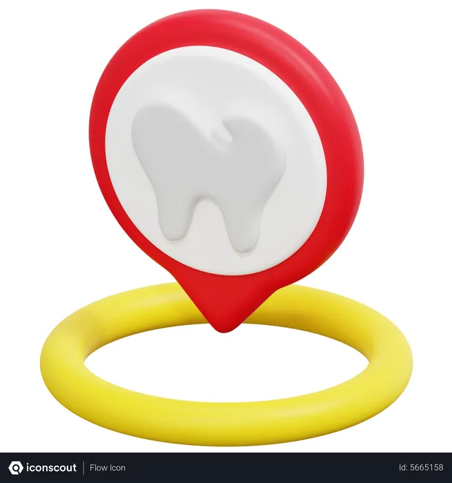 Free Localização do dentista  3D Icon