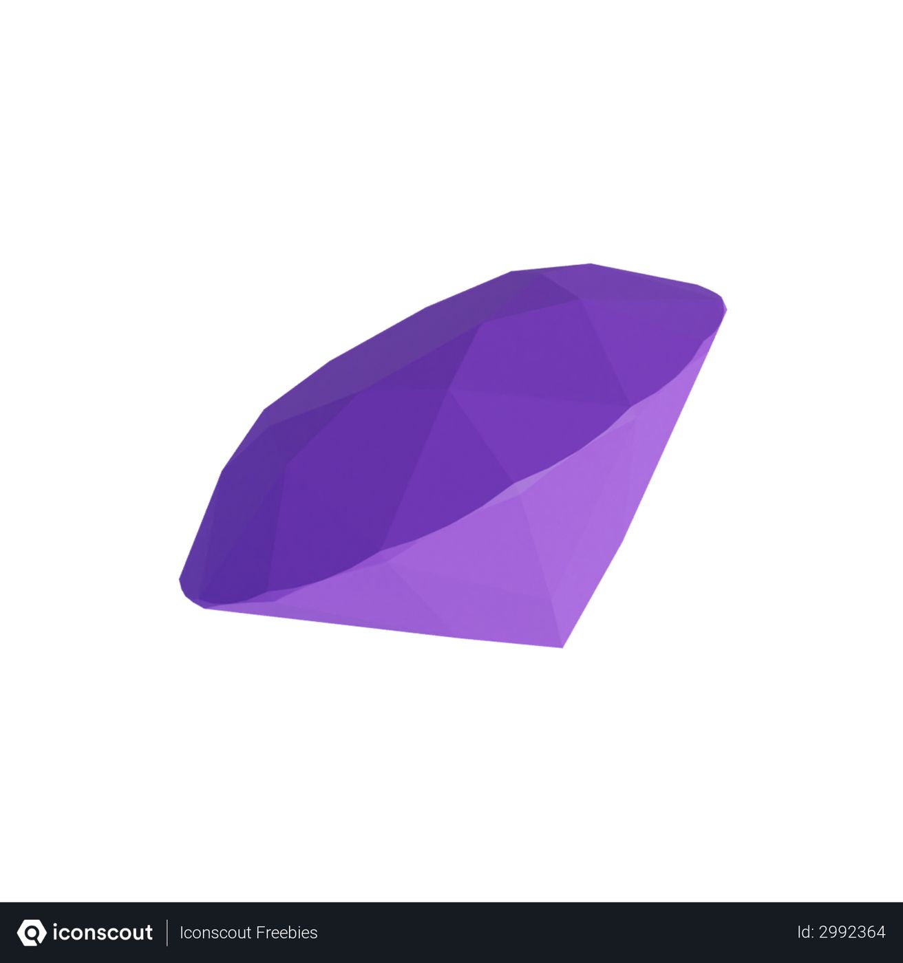 Free Diamond 3D download in PNG, OBJ or Blend format
