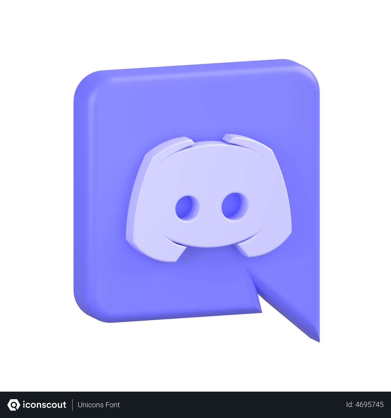 Free Discord Logo 3d Icon Download In Png Obj Or Blend Format