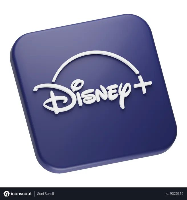 Free Disney Plus Logo 3D Icon