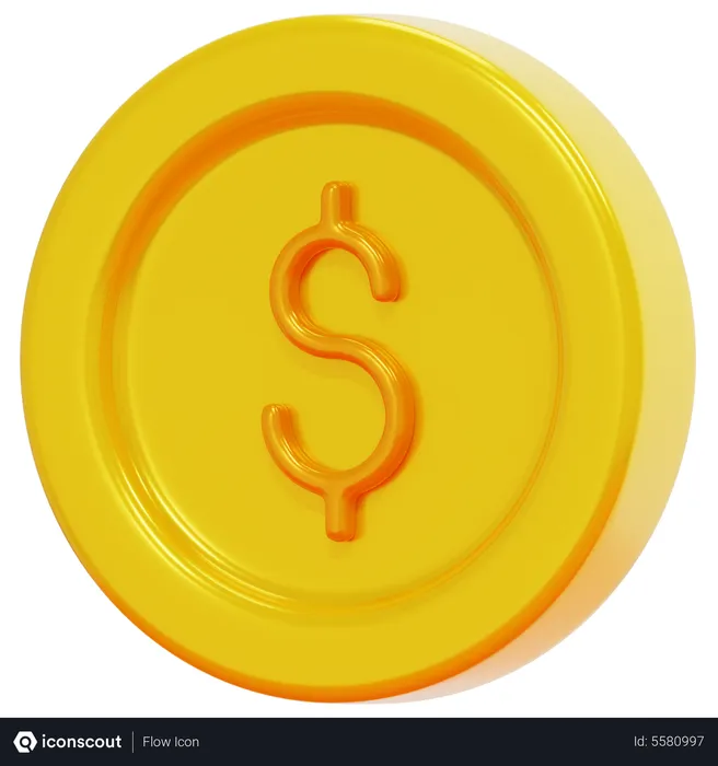 Free Dollar  3D Icon