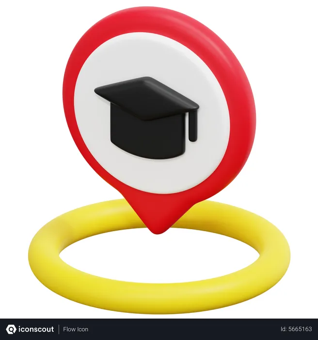 Free Education Location  3D Icon