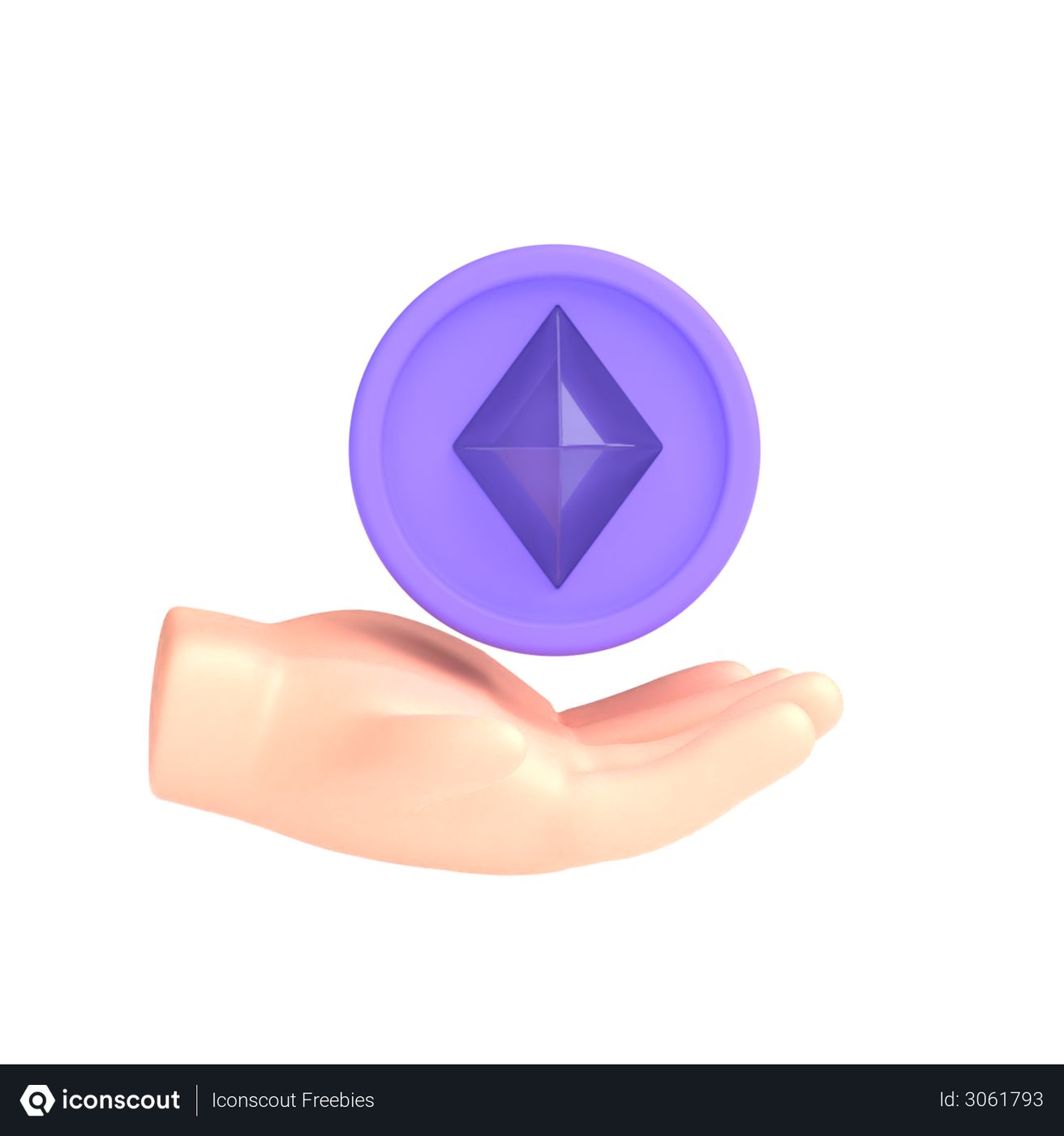 Free Ethereum Coin 3D Illustration download in PNG, OBJ or ...