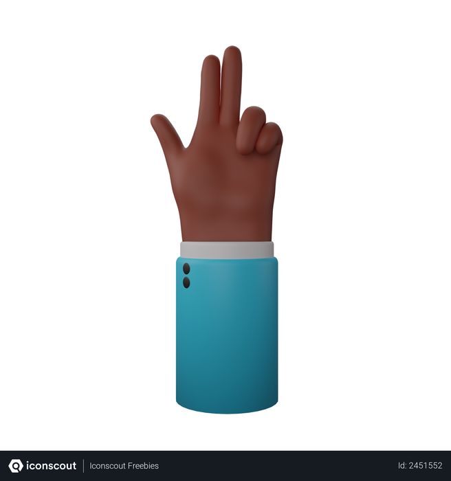Finger Gun 3D Illustration