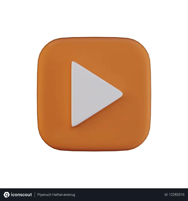 Free 再生ボタン  3D Icon