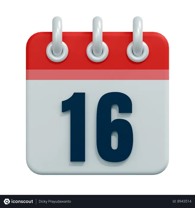 Free 26 Date  3D Icon