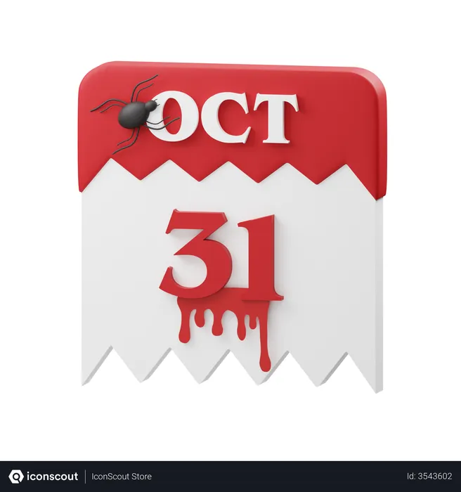 Free 31st October  3D Icon
