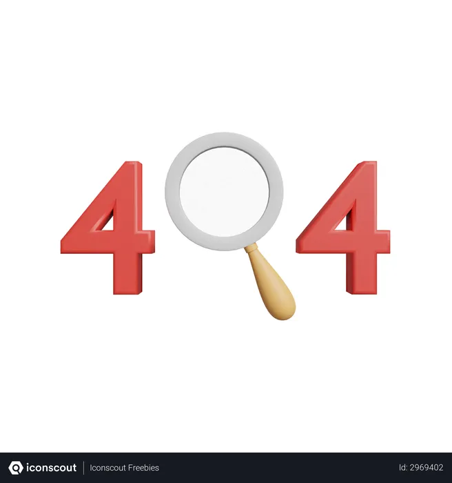 Free 404 Error  3D Illustration