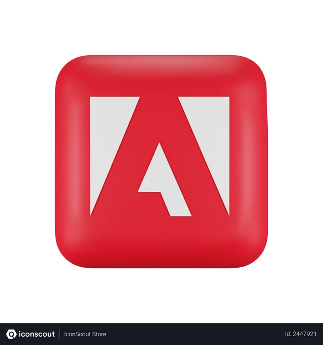Free Adobe Logo 3D Logo