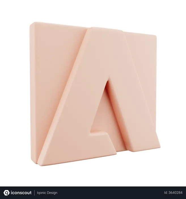 Free Adobe Logo 3D Logo