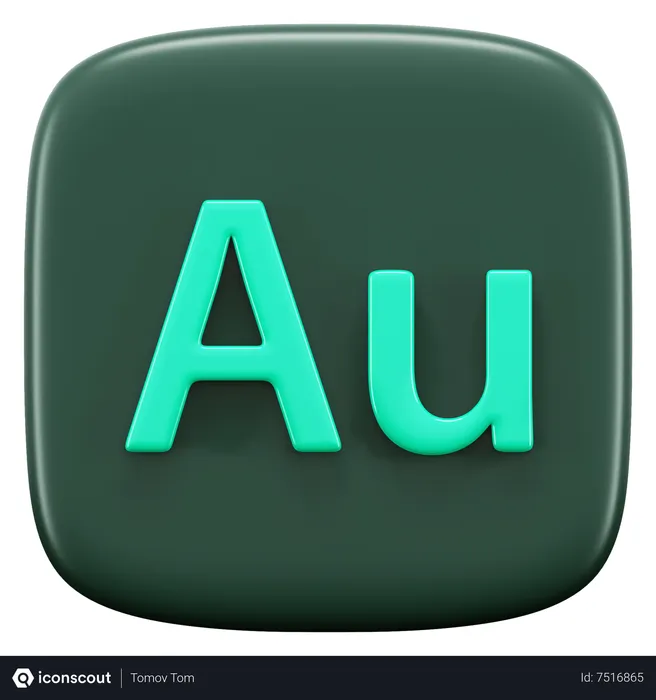 Free Adobe Audition Logo 3D Icon